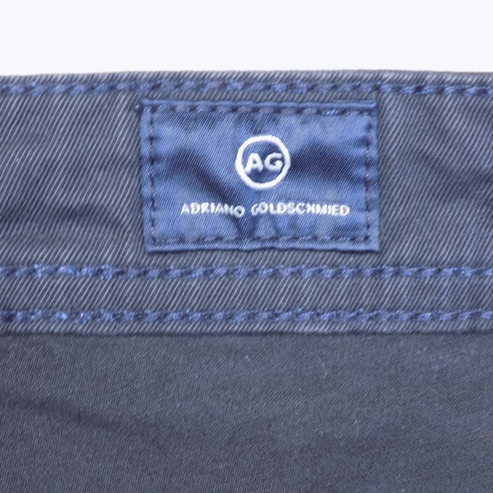 AG Adriano Goldschmied The Tellis Pants Mens 34R Navy Blue Modern Slim EUC - Picture 8 of 9